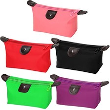 HAOGUAGUA 5PCS Cute Small Makeup Bags for Purse, Waterproof Mini Zipper Cosmetic