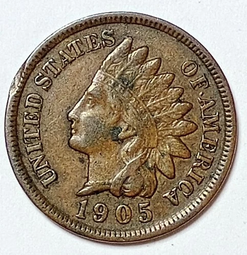 Indian Head Penny Lot of "1" VERY NICE 1905 GOOD OR BETTER°$ FREE SHIPPING $#V52