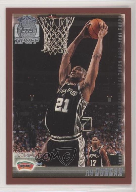 2000-01 Topps Tipoff Tim Duncan #60 HOF 1f8