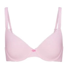 Skims Fits Everybody Picot T-Shirt Bra Cherry Blossom Tonal 38C DM-DEM-8444W