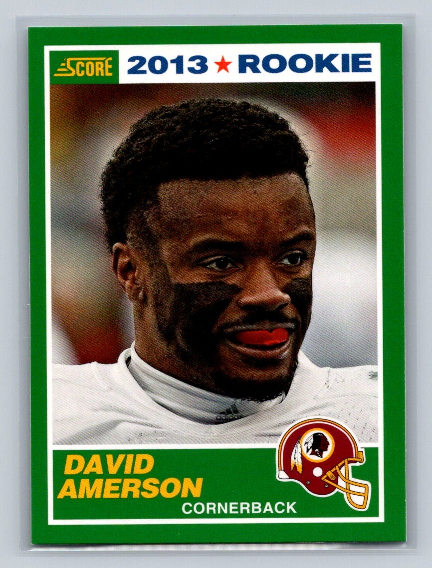 2013 Score #348 David Amerson Rookie  RC Washington Redskins