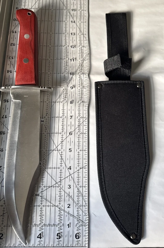 Santa Fe Trail Bowie Knife HK6074-140 with Leather Sheath New In Box - Image 2 of 4