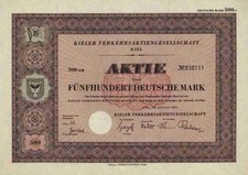 Kieler Verkehrs AG 1951 Kiel Pinneberg Dampfer MC Minicar Hochbahn Hamburg 500 M