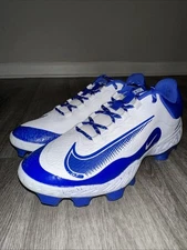 Nike Alpha Huarache 4 Elite MCS Royal Blue Baseball Cleat FD6255-106 Men Sz 11.5