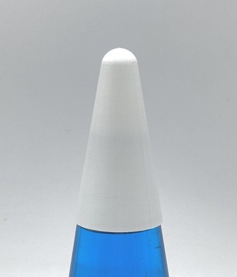 Lava Lamp 3D Print WHITE Cone Shape Cap Top ONLY For 14.5 -17  Lamps