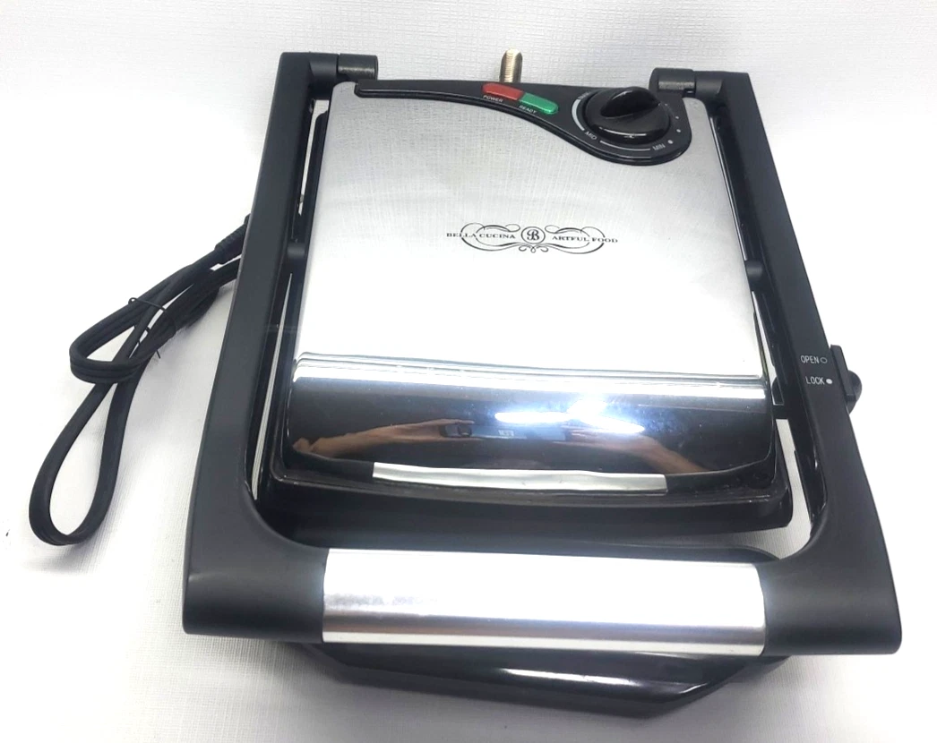 Bella Cucina SW21 Artful Food Panini Grill Press Sandwich Press