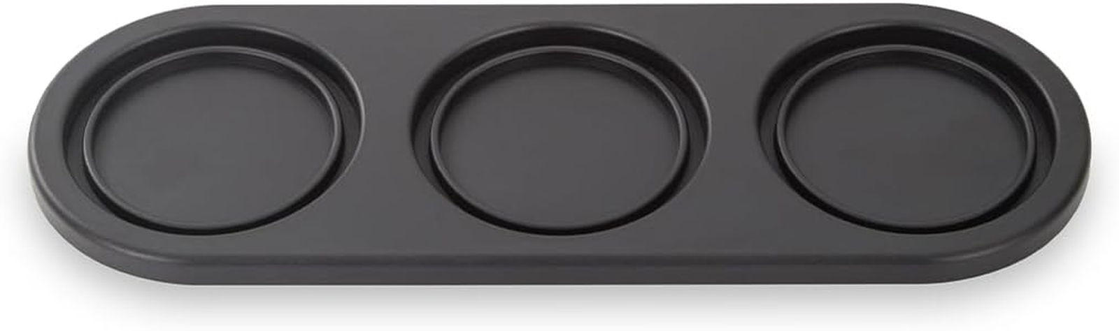 Black Trio Stackable Tray – Spice Rack for 3  Pods, Durable Kitchen Organizer fo