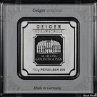 Geiger Edelmetalle Schloss Güldengossa 100 gram .999 Fine Silver Square Bar