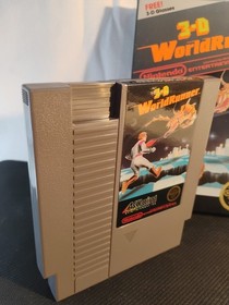 🔥NES The 3D Battles of WorldRunner CIB Game Tested Working Cart Authentic CLEAN