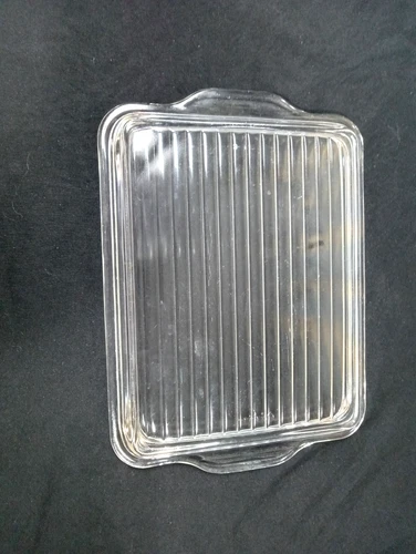 Vintage Pyrex 503-C Clear/Glass Ribbed Replacement Lid/Cover