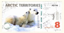 ARCTIC TERRITORIES 8 Polar Dollars 2011 Polymer UNC (TK 19 364)