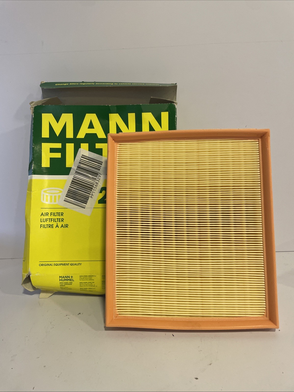 Air Filter fits CITROEN C4 CACTUS 1.6D 2014 on BHY(DV6FD) Mann 9802348680 New