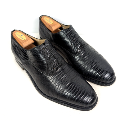 R. MARTEGANI Genuine Lizard Cap Toe Brogue Oxford Sz 10.5 M  display picture 1