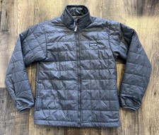 Patagonia Kids Nano Puff Brick Quilted Puffer Jacket Boys Girls XL 14 Gray READ