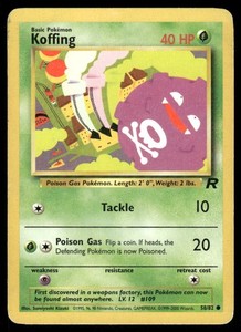 Koffing 58/82 Team Rocket Common