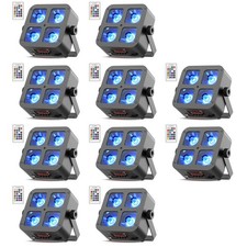 4 LED 100W RGBWA UV Battery Powered WIRELESS DMX Par Can DJ Uplighting Up Lights