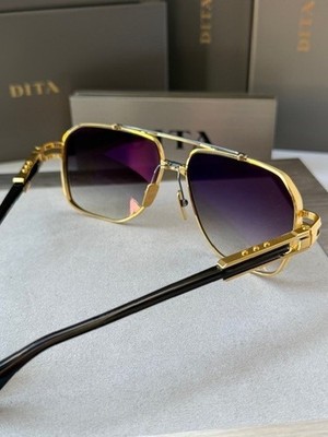 極美品▲DITA ディータ DTS436 KUDRU ツーブリッジ サングラス バーガンディ イエローゴールド 61⬜︎14 145 155 日本製 レディース 定価165,000円 Dita Kudru DTS 436 01 Sunglasses - US