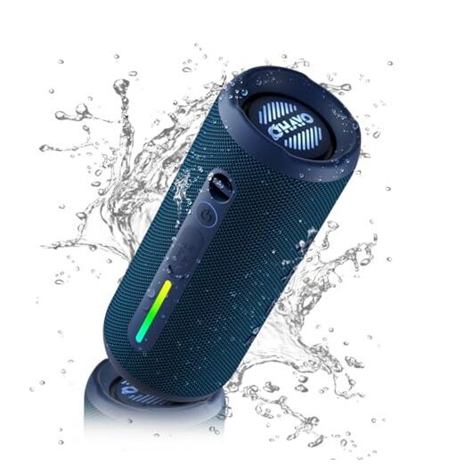 OHAYO IPX7 Waterproof 24W Portable Bluetooth Wireless Speaker in Blue
