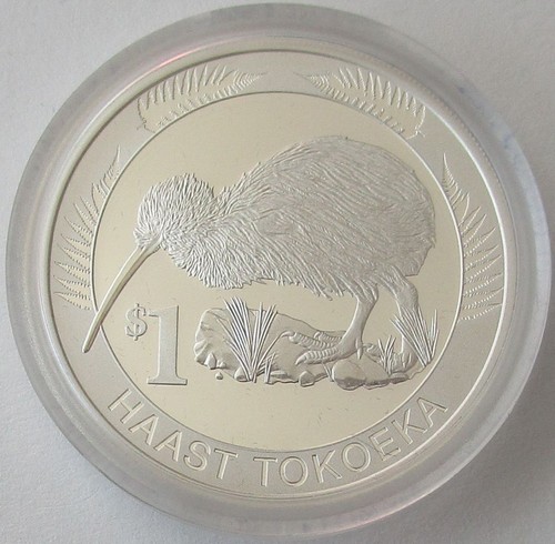 Neuseeland 1 Dollar 2008 Kiwi 1 Oz Silber PP - Picture 2 of 3