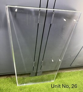 Bullet Proof Ballistic Acrylic Large Teller Window Bulletproof Glass 45 x 24.25