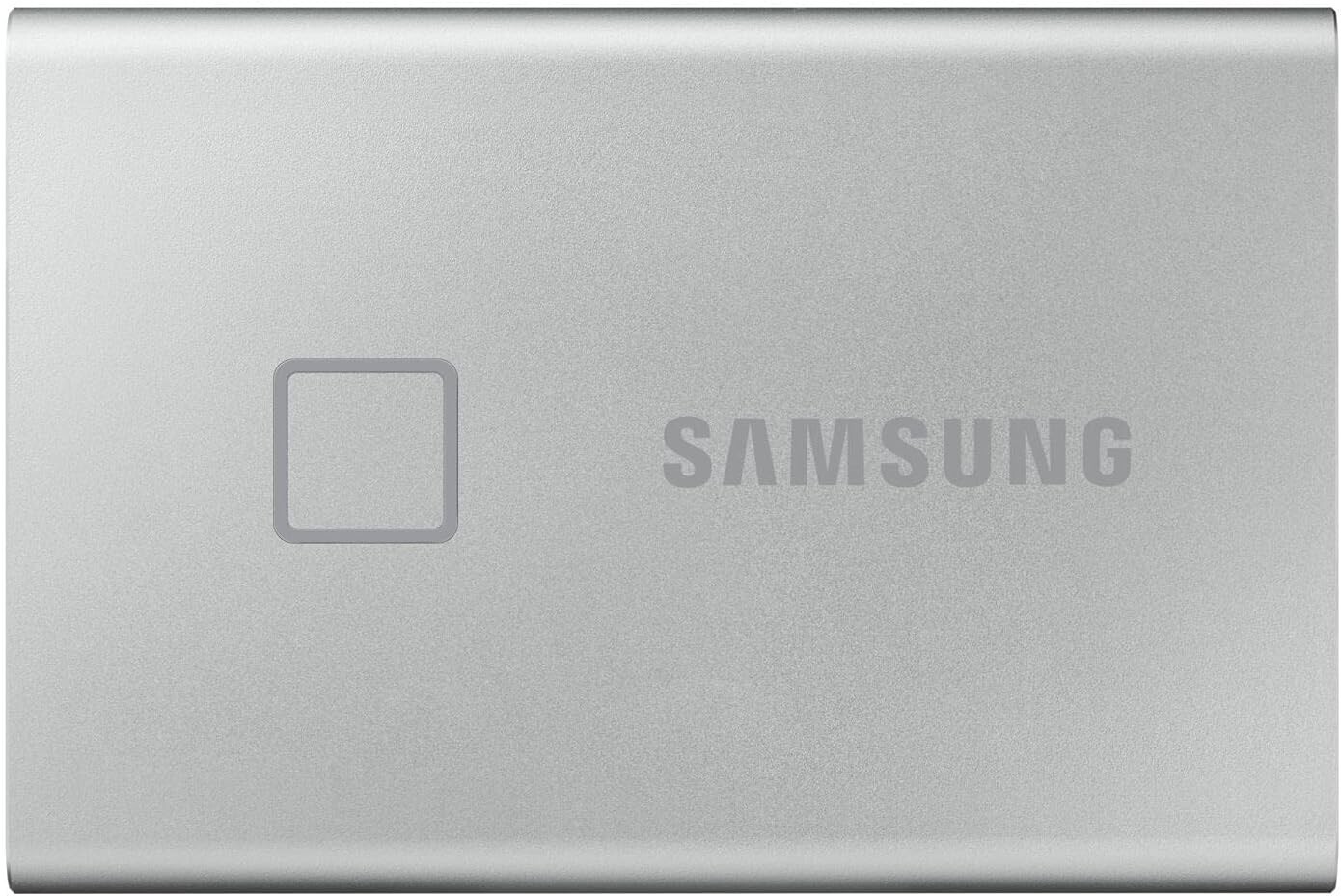 Samsung T7 Touch 1TB Portable External SSD - Silver (MU-PC1T0S/WW)