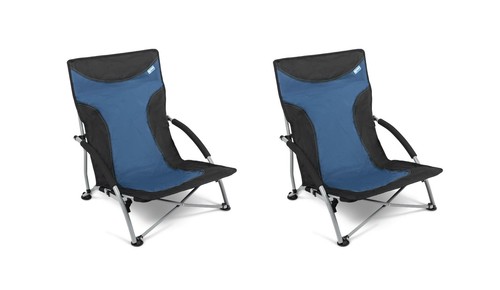 kampa sandy high back low beach chair