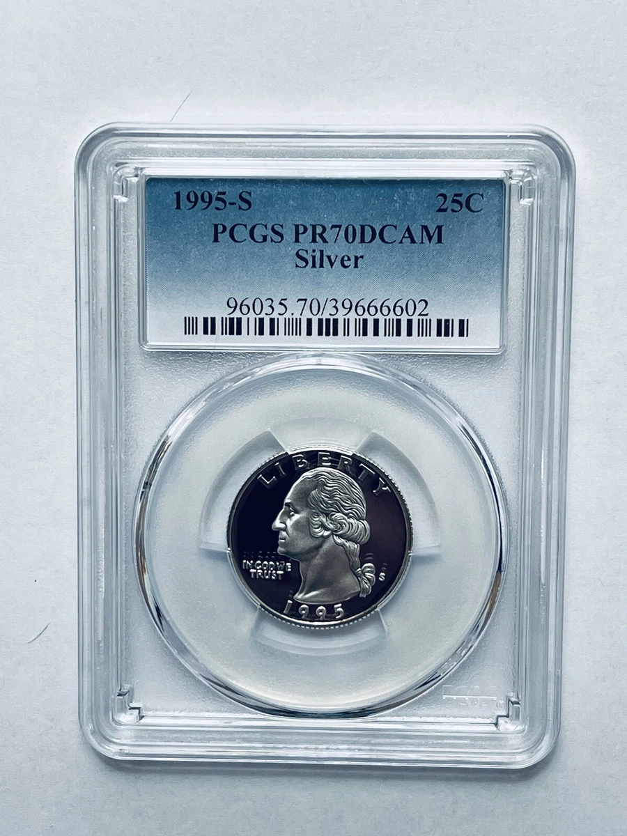 Silver PR 70 Graded 1995 Washington Quarters (1932-1998) for sale