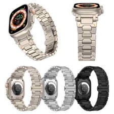 Premium Steel Mod Strap for Apple Watch Ultra 2 10 9 8 SE Butterfly Buckle Band