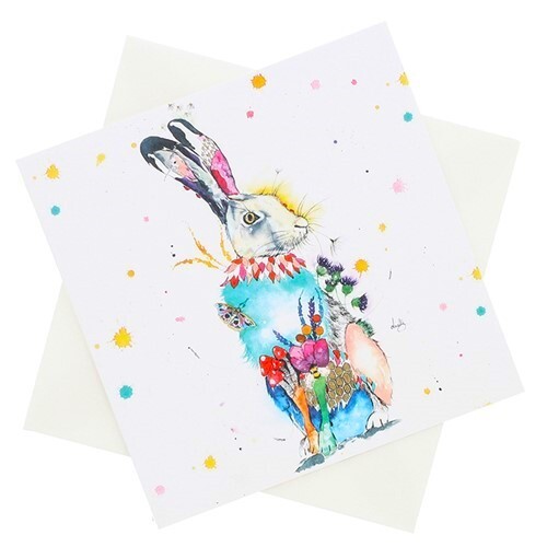 Hare Card LoveLillyArt Cards Harvey Birthday Christmas Easter
