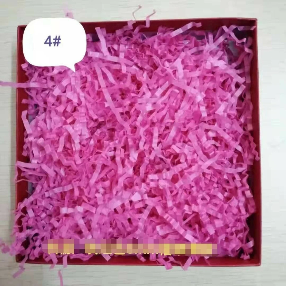 Trituración de papel arrugado para embalaje caja de regalo / relleno de cesta Foto 3 de 4