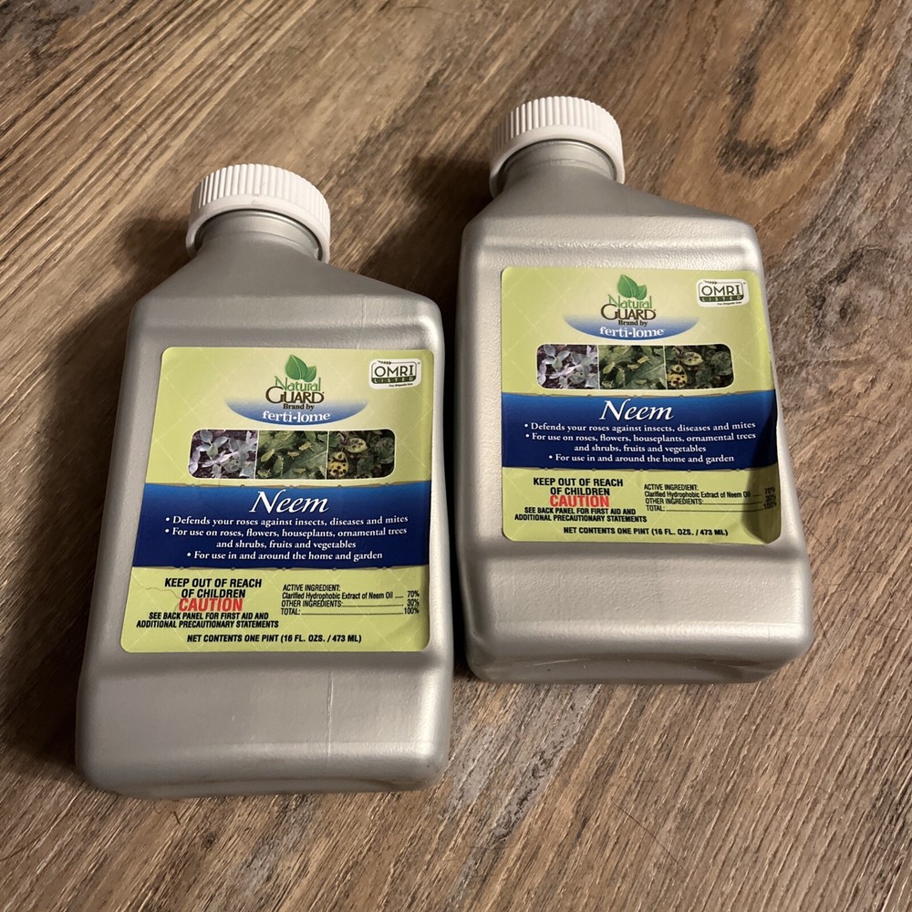 2-Pack Ferti-Lome Natural Guard Neem Oil Insecticide Miticide Concentrate 16oz Each  