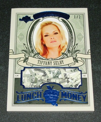 2018 Benchwarmer TIFFANY SELBY Hot for Teacher LUNCH MONEY Blue Foil/2