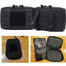 Black Nylon Tactical Molle Pouch Handbag EDC Medical Tool Storage Bag Outdoor