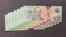AU 2020 $100 Lowe/Kennedy General Prefix BB200062074/80 UNC Banknotes X 1