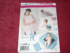    SIMPLICITY 2165-BABY DIAPER RUFFLED DIAPER COVERS - NURSING COVER PATTERN FF