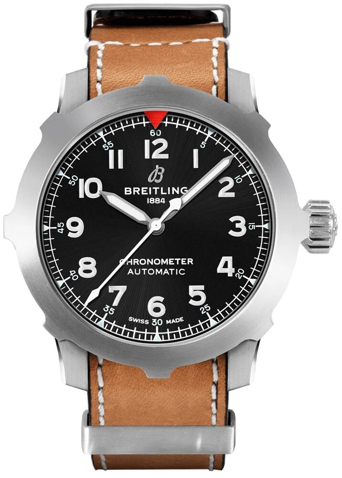Breitling New Navitimer Aviator Super 8 Black Automatic Mens Watch AB2040101B1X1
