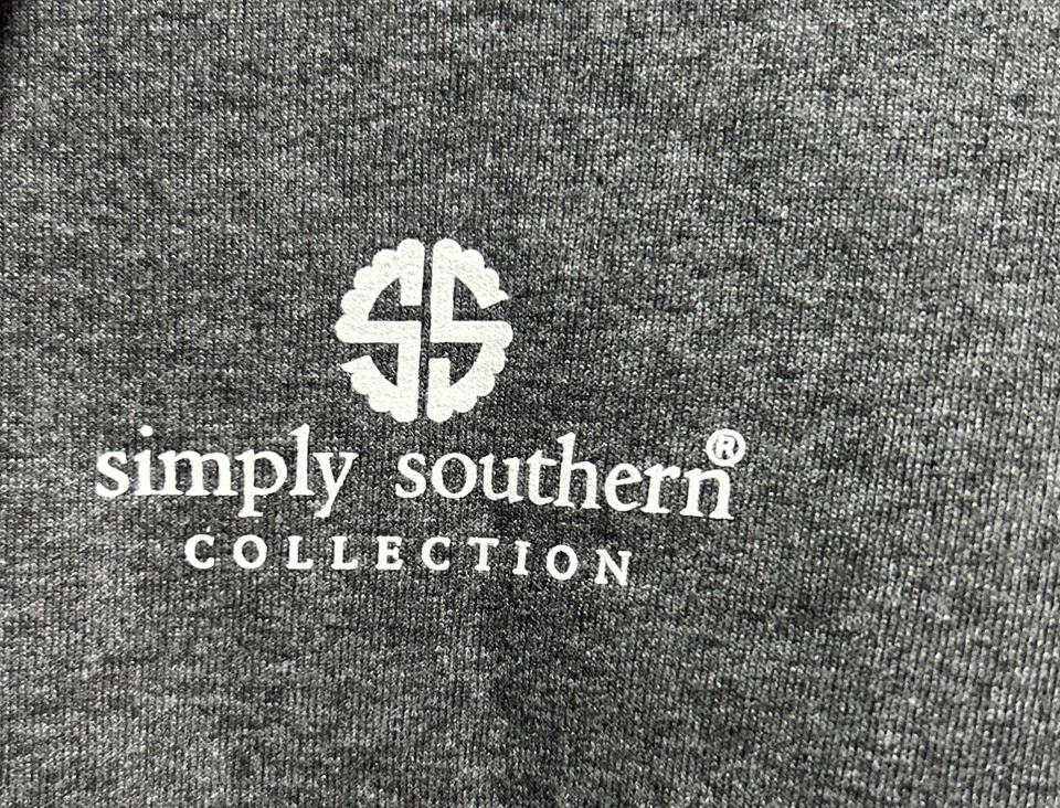 Camiseta Simply Southern Texas Manga Larga Gris Talla Pequeña Nueva Con Etiquetas Foto 2 de 4