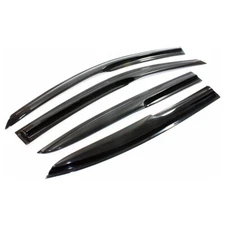 Window Visor Rain Guard Vent For 2008-2012 Honda Accord Wavy Mugen Style Tinted
