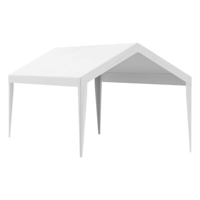 White 10x20 FT Carport Cover Heavy Duty Waterproof,White Frame Not Include