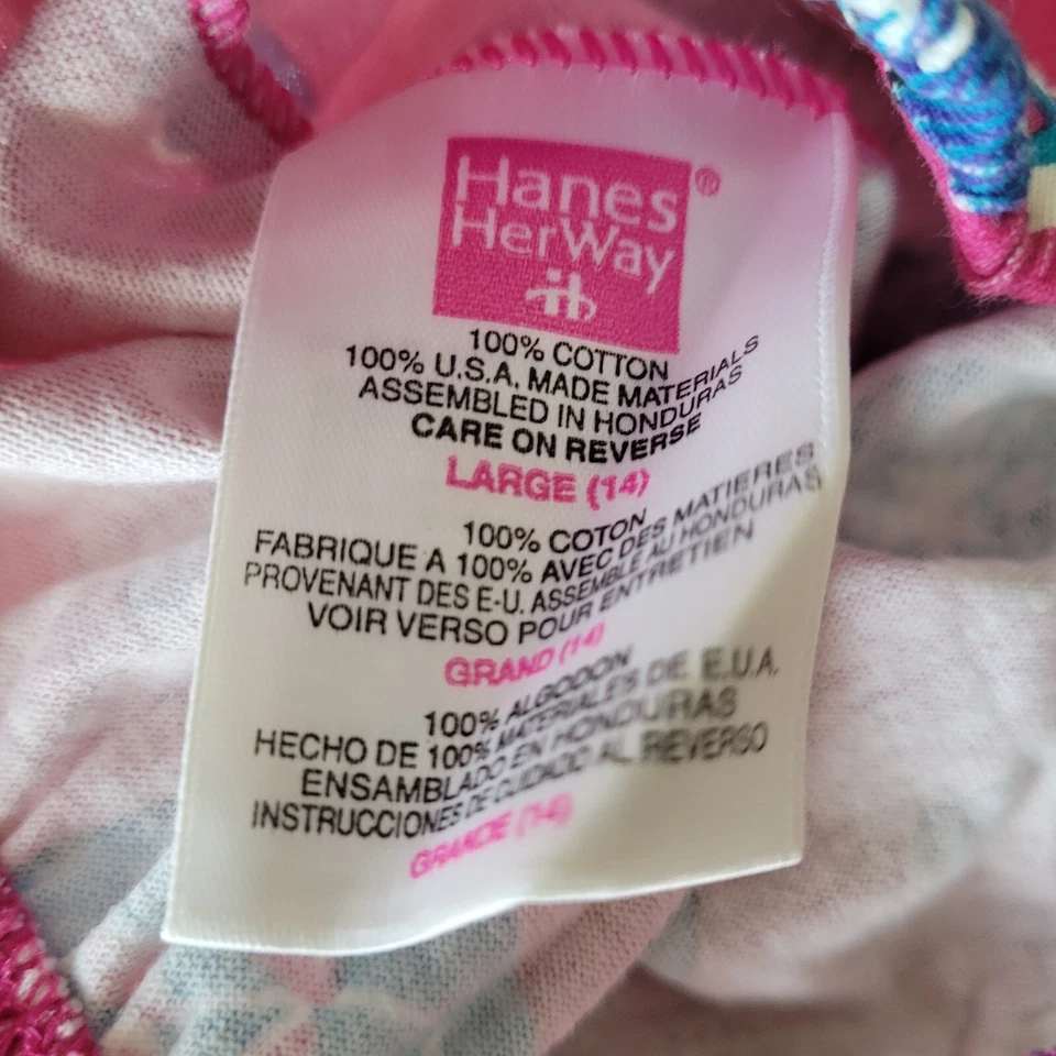 Hanes Now Women's Size L 14 Lounge Pink Sleep Pants Pajama Bottom.  - Image 2 of 4