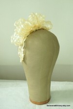 Ivory Fascinator Headband Wedding Guest Race Derby Day Millinery Melbourne Cup
