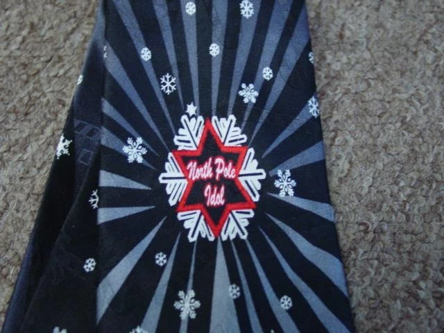 Hallmark Yule TIE Greetings: CORBATA CUELLO ÍDOLO POLO NORTE Vacaciones de Navidad (Nuevo) Foto 3 de 4