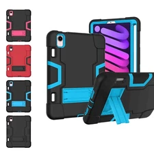 For iPad Mini 6th 8.3 Inch 2021 Gen Tablet Case Silicone+PC Kickstand Cover