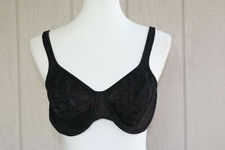 Vintage Vanity Fair Black Bra Lingerie Size 36 D 36D