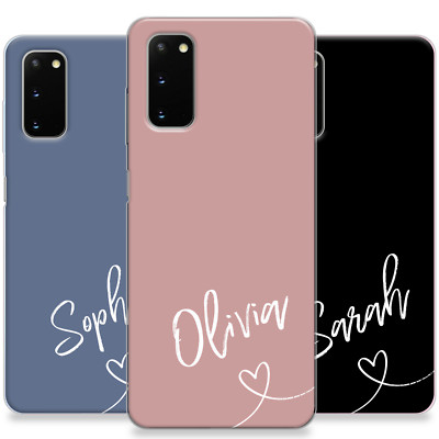 Personalisierte Handyhülle für S21 S20 S23 S24 Name Individuell Geschenk Niedlich Silikon Cover