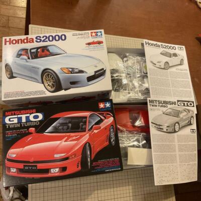 Tamiya 1/24 Honda S2000 Mitsubishi GTo Display 2 Sets
