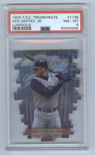 1999 TOPPS STADIUM CLUB TRIUMVIRATE LUMINOUS KEN GRIFFEY JR #T13B PSA 8 NM-MT