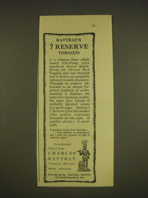1955 Charles Rattray's 7 Reserve Tobacco Advertisement