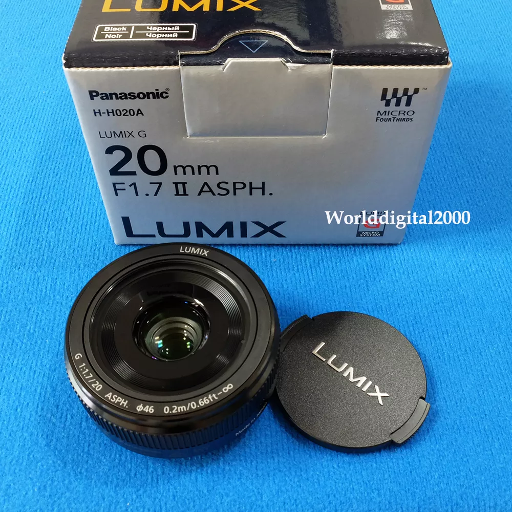 Panasonic Lumix G 20mm/F1.7 II ASPH H-H020A - Color:Black - Panasonic  Retail Box