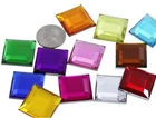 24mm Flat Back Square Costume Gems Acrylic Rhinestones - 14 PCS - 11 COLORS